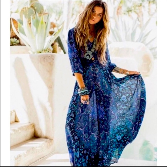 Spell Dresses & Skirts - Spell Kiss The Sky Gown in Blue Jay